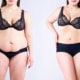 Before and after shot of woman who had post-weight-loss body lift surgery